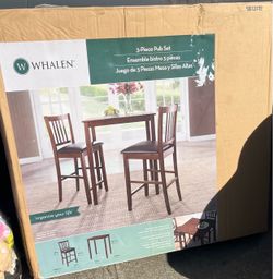 Whalen 3-Piece Pub Table Set for Sale!