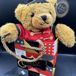 FAO Schwarz 7" Teddy Bear Soldier in a Bag NEW With TAGS