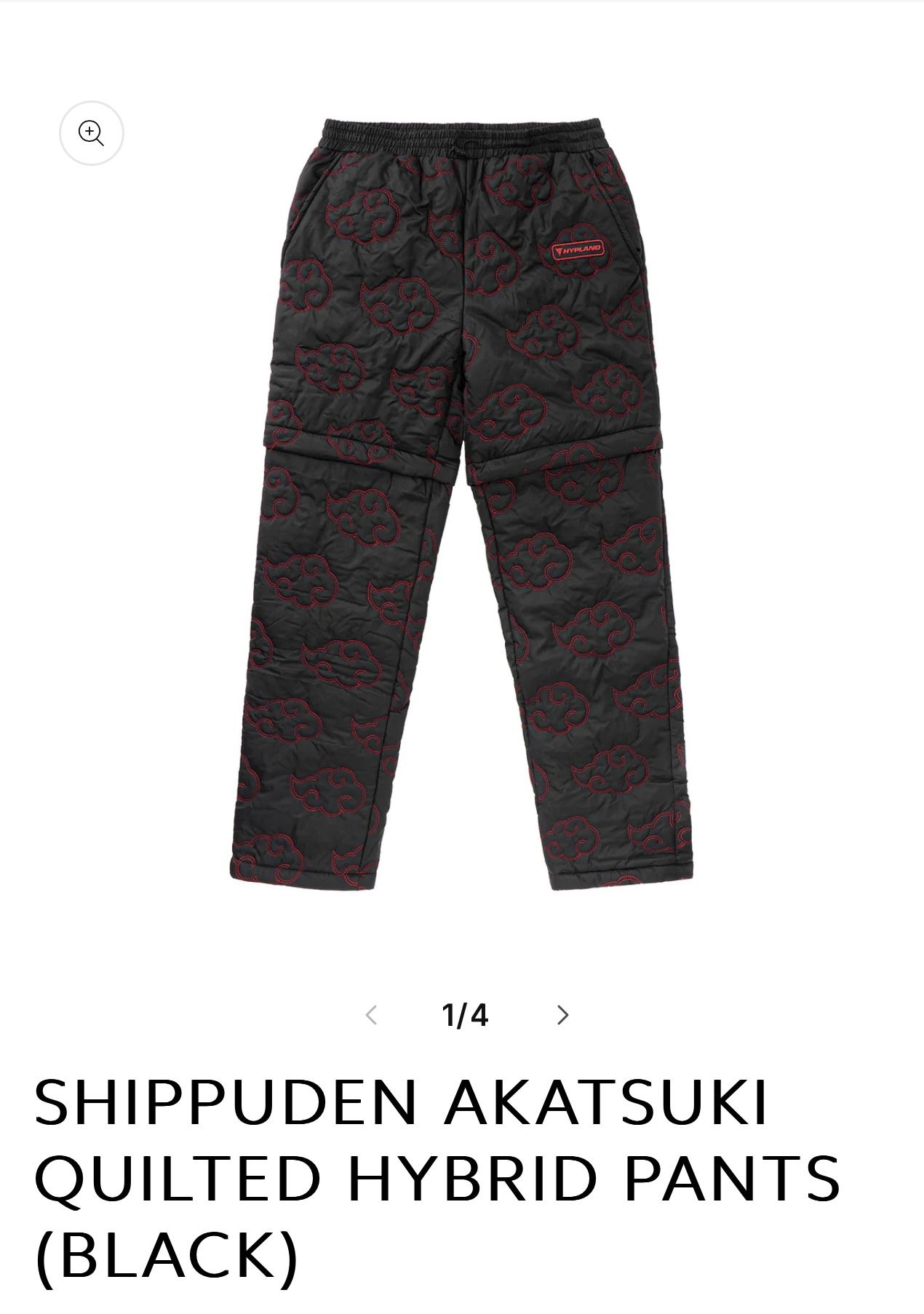 Shippuden Akatsuki Quilted Hybrid Pants (Naruto)