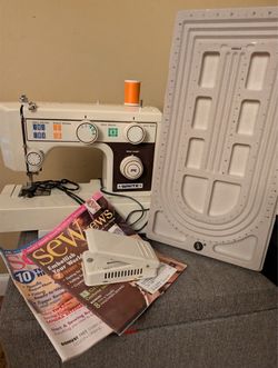 White Brand Sewing Machine with Accessories