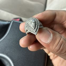 .1 Diamond Carrot Engagement Ring