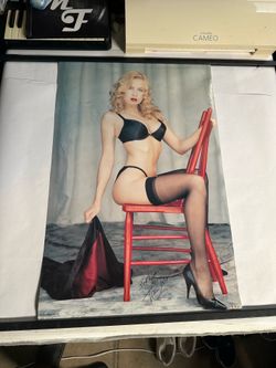 Traci Lords Vintage Poster Autographed 1992