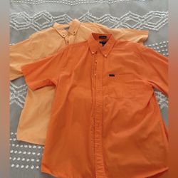 Orange Polo Button Up Shirt Bundle
