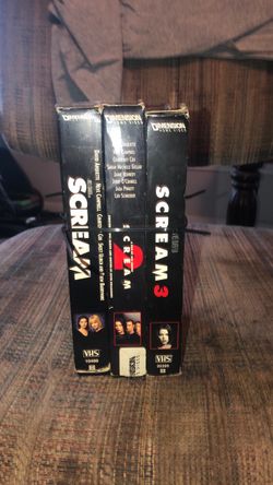 Scream, sequels vhs