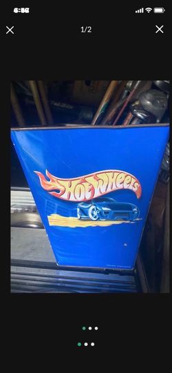 Vintage Metal Hot wheels Trash Can 2002