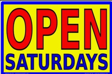 Open  Saturday July 25th -  9 - 1