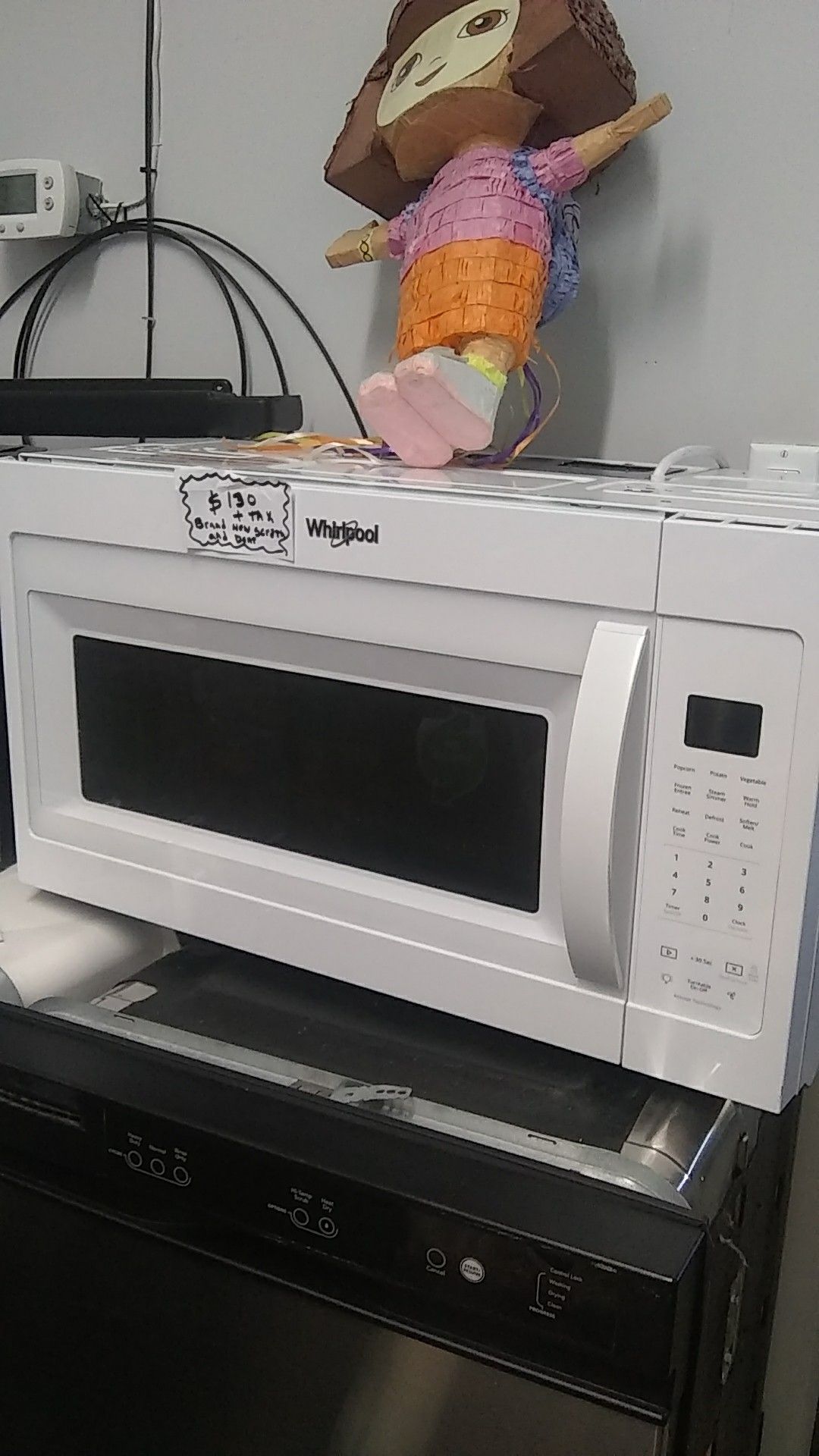 Whirlpool microwave oven brand new scratches and dents