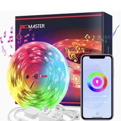 16.4FT  LED Strip Lights, Smart LED WiFi Strip Light Music Sync, Color Changing RGBW Lights 16.4ft Compatible with Alexa & Google Home, APP Remote Con