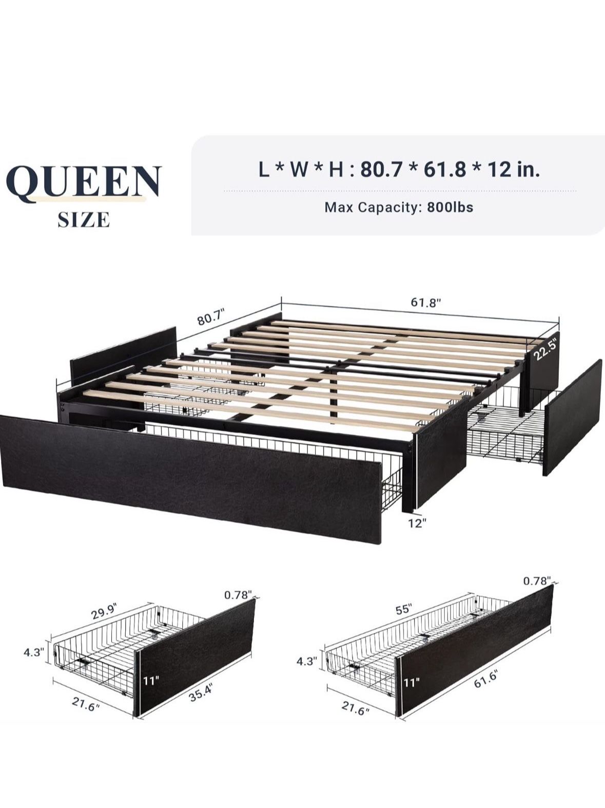 queen bed frame