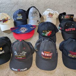 12-Vintage Sports Hats ((Sold As A Bundle))