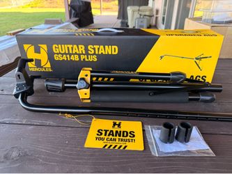Hercules Stands GS414B PLUS Single Guitar Stand w/ Auto Grip System & Narrow Grip Adjustment HA301