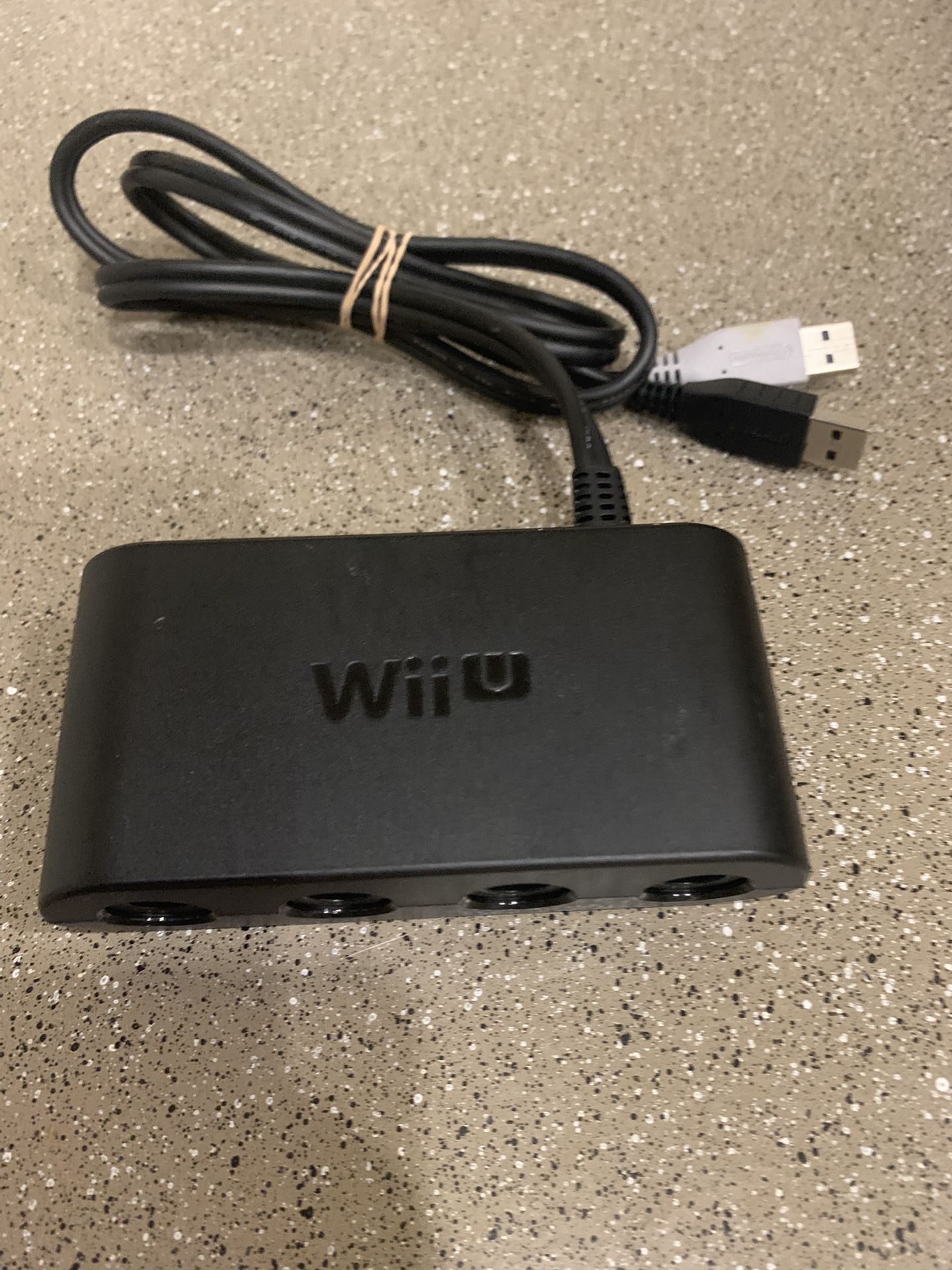 Wii U & Switch Gamecube controller adapter WUP-028 4 Port Black
