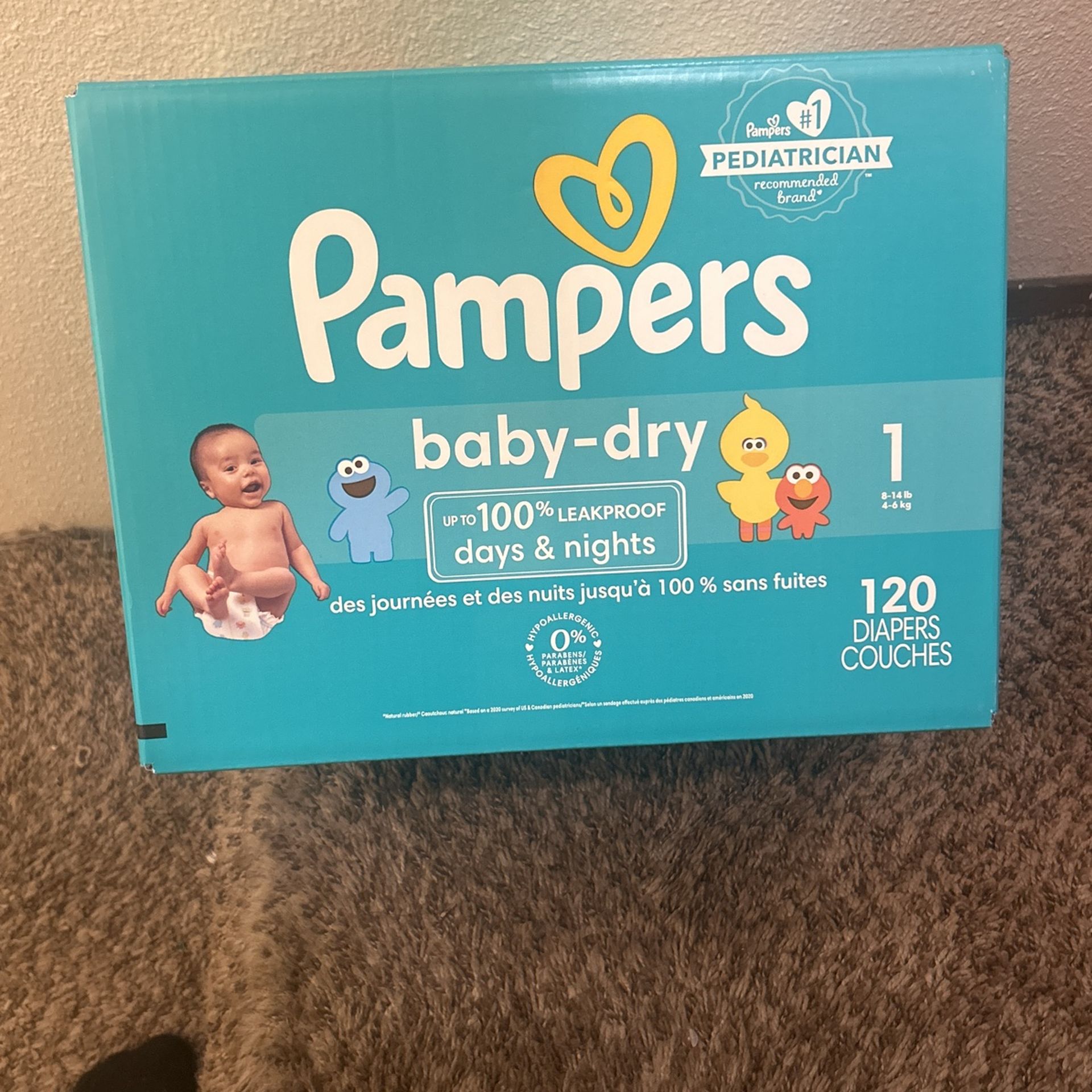 Pampers Baby-Dry Size 1 Diapers