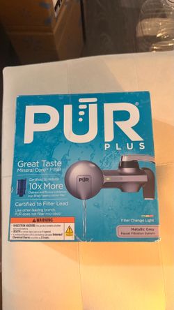 PUR Plus Horizontal Faucet Mount Filtration System with 3-in-1 Lead Reducing Filter