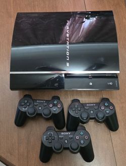 Ps3 backwards compatible 80GB with 3 controllers