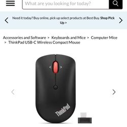 Lenovo ThinkPad USB-C Wireless Compact Mouse 