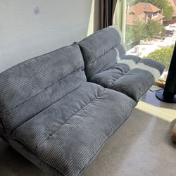 Gray Sofa + Pillows