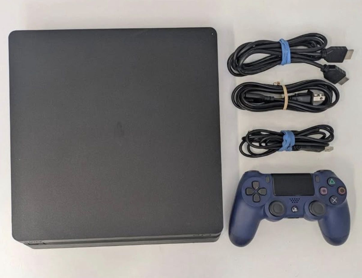PS4 1TB, PlayStation 4 w/ Controller & Cords