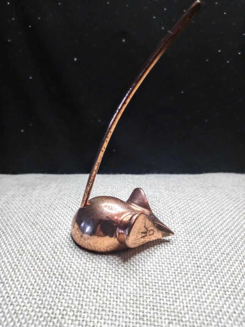 Anthropology Rose Gold/Brass Mouse Ring Holder