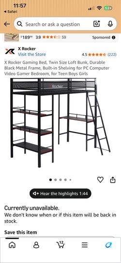 XRocker Loft Bed