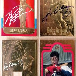 23kt Plated, Auto Signed,  1997-2000 HOF'rs.
