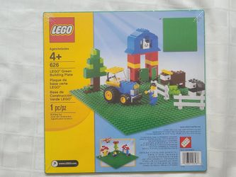 New, Originally Wrapped Lego Green  Building Plate, Item 626, Square 10"×10"