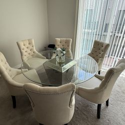 Modern 6 Person Dining Room Table 