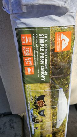 10x10 Foot Straight Leg Pop Up Canopy