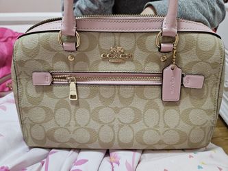 Coach Bag Beige And Pink