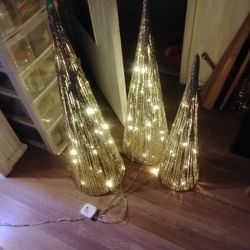 Three Christmas Tree Cones