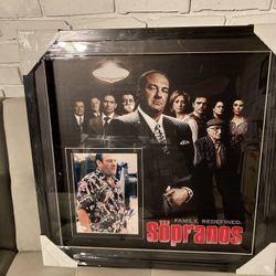 James Gandolfini Autographed Photo Framed 