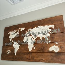 Wooden Travel Sign 