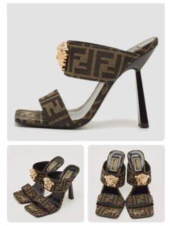 Special Edition FENDACE FF Jacquard Mules