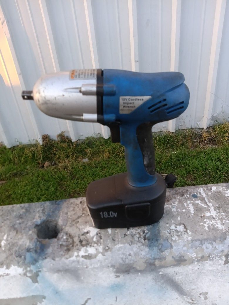Drill Master Half Inch Impact 18 Volt Cordless Wrench