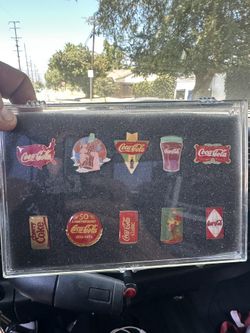 10 Vintage Coca Cola Pins