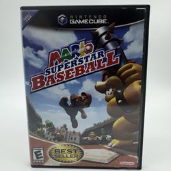 Mario Superstar Baseball (Nintendo GameCube, 2005) Complete CIB & Tested