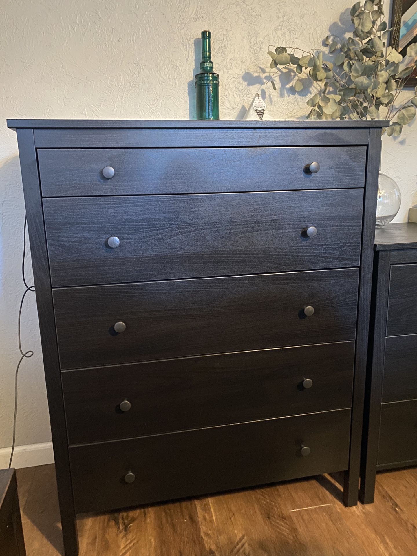 IKEA KOPPANG 5 Drawer Chest (Black/Brown) for Sale in Tacoma, WA