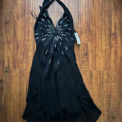 BCBG Sequin Halter Mini Dress 