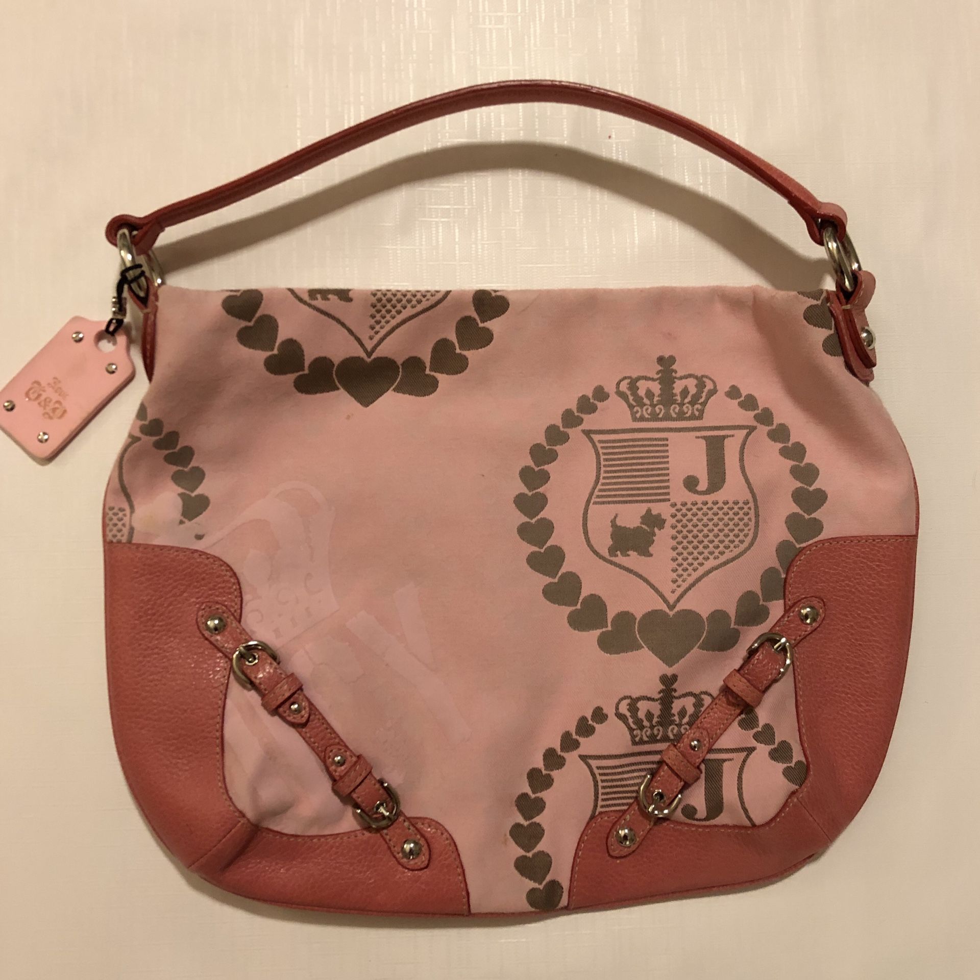 Juicy Couture Large Pink Hobo Bag