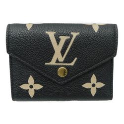 Louis Vuitton Victorine Black Floral Wallet 