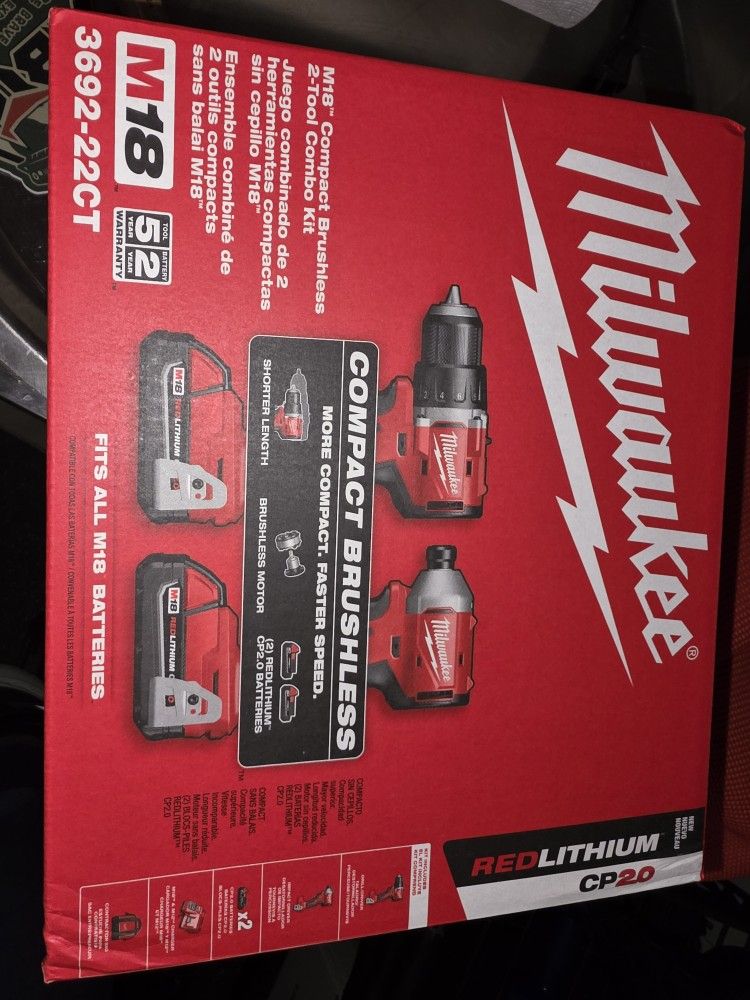 Milwaukee M18 Brushless Drill  and Impact Combo