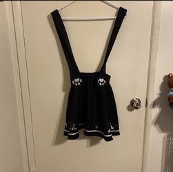 Hot Topic Cat Skirt With Overalls