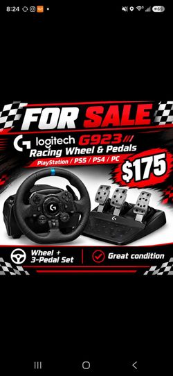 Logitech g923  racing wheel and pedals psp