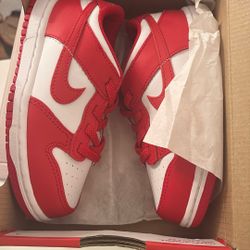 Red And White dunks Toddler 