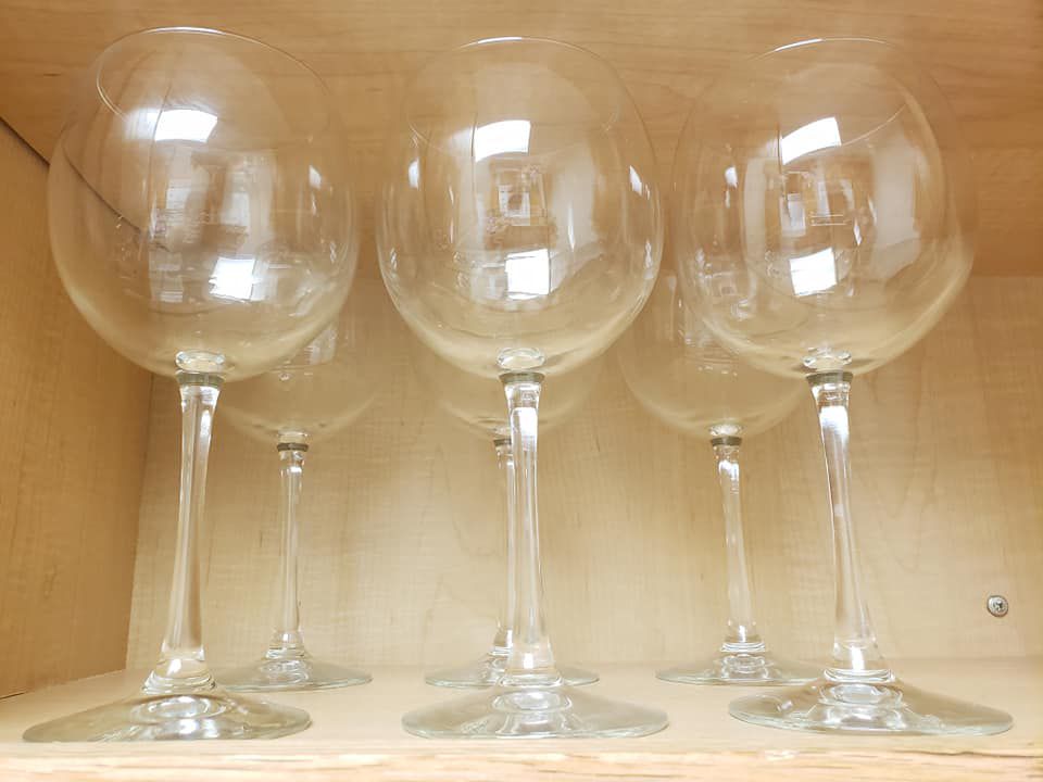Wine Goblet Glasses - Set of 6