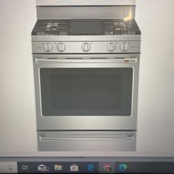 KitchenAid Cafe 30” 5 Burner 5.6 Air Frying Gas Range  SS