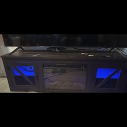 75 Inch TV  with Fireplace Tv Stand