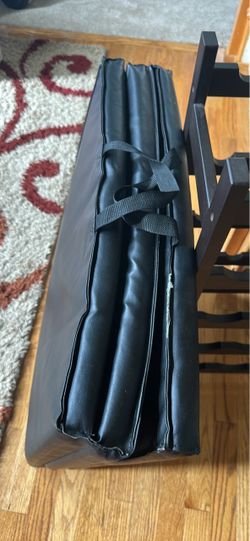 Black 3-Panel Folding Exercise Mat