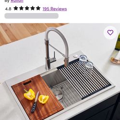 Ruvati 33 X22 Inches Drop-In kitchen  Sink