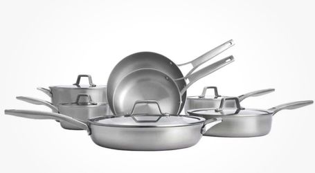 Calphalon Premier 12-Piece Stainless Steel Cookware Set